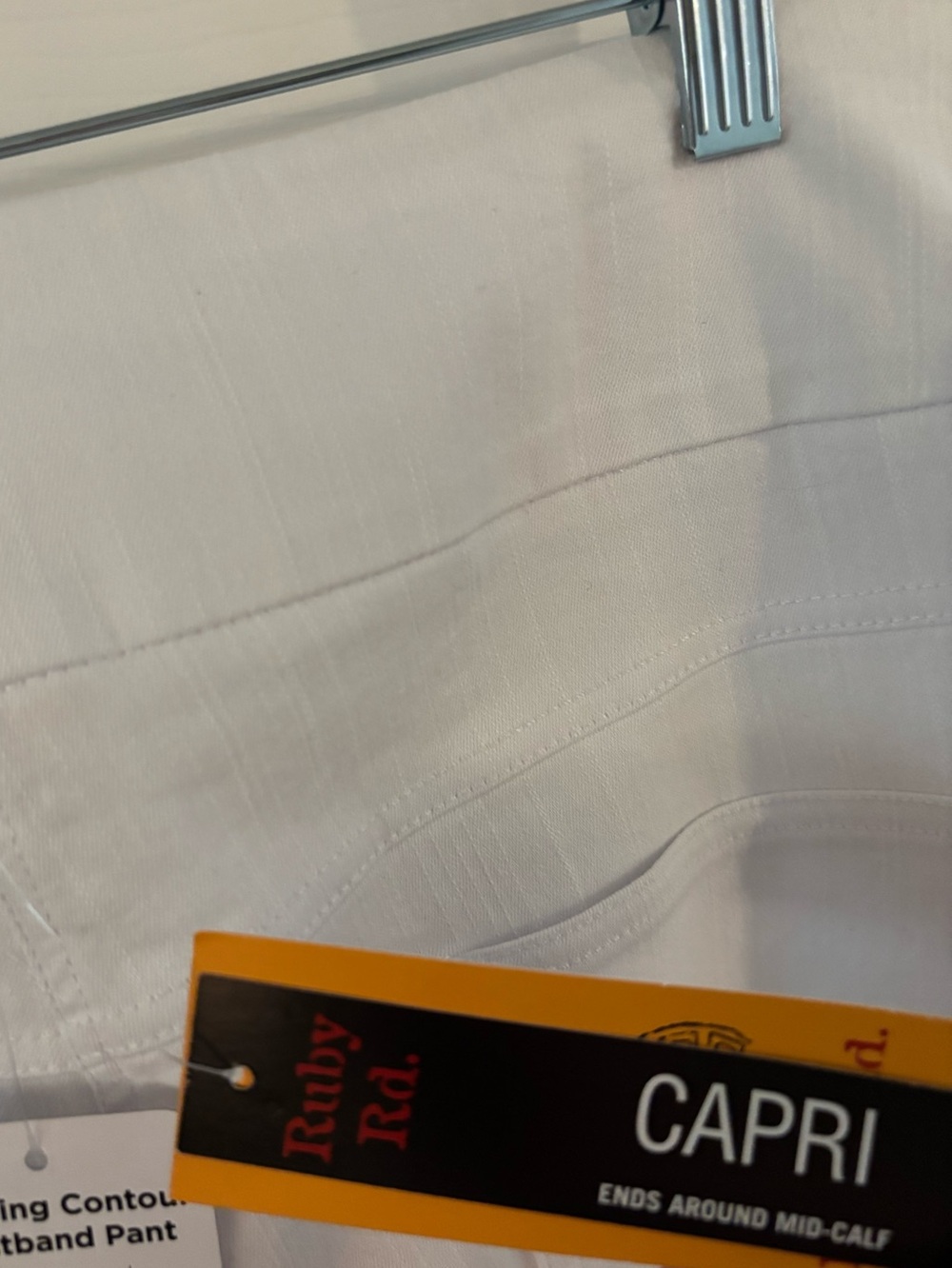 Ruby Rd. White Pull-On Crop Pants - Picture 3 of 9